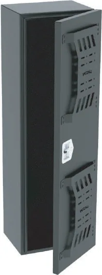 Render del baúl largo WRX4, vertical, con la puerta abierta