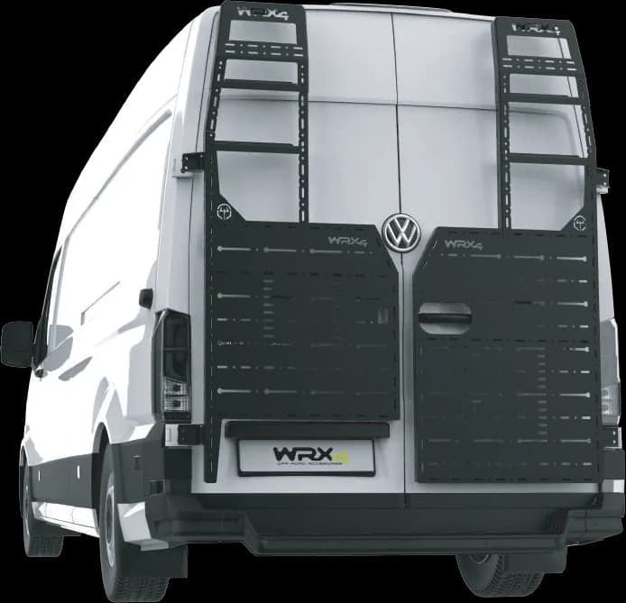 Render de los paneles traseros cortos WRX4 con escalera