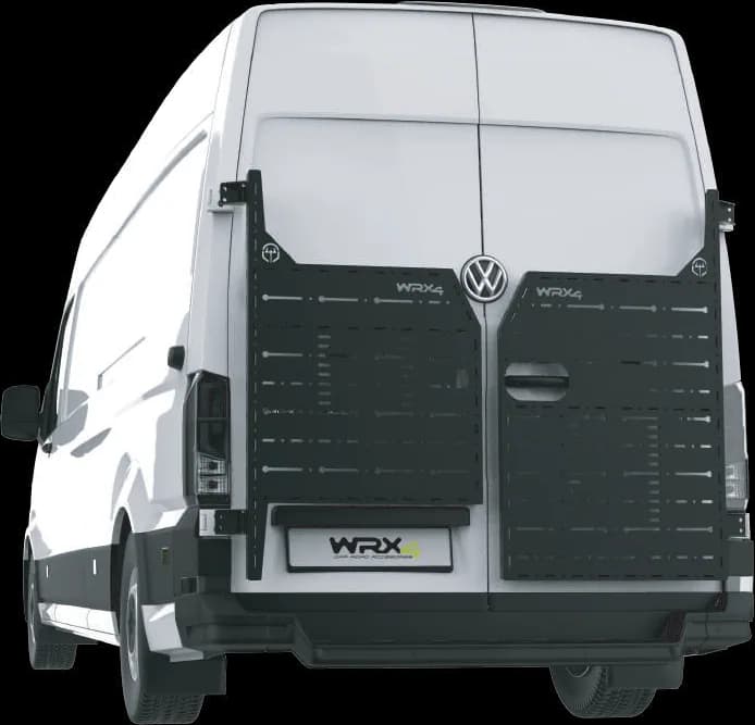 Render de los paneles traseros cortos WRX4 en las dos puertas